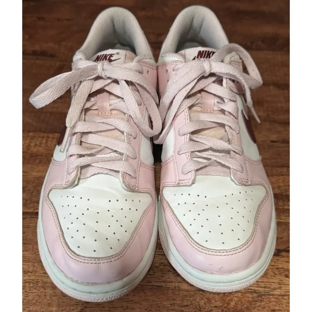 Nike Dunk Low GS Size 7Y Pink Foam Dark Beetroot White CW1590 601